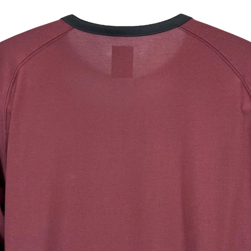 The North Face Men’s Large‎ Red/Black Flashdry Long Sleeve 3-Button Tee Shirt